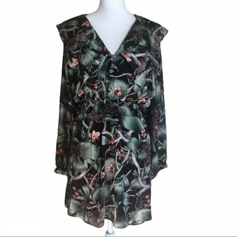 Johanna Ortiz x H&M Ruffle Tropical Print Large Petite